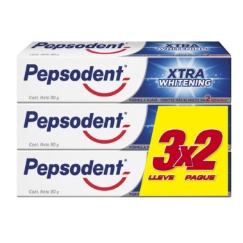 PASTA DENTAL PEPSODENT XTRA WHITENING 3 × 2 90 GR.