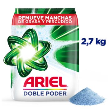 DETERGENTE POLVO ARIEL DOBLE PODER 2.7 KG.