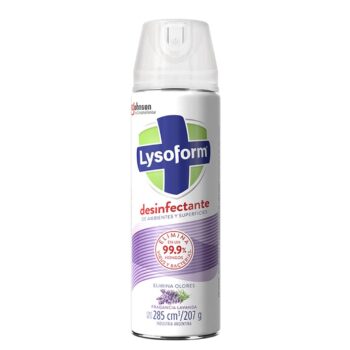 DESINFECTANTE AEROSOL LYSOFORM LAVANDA 285 CC.