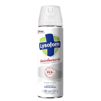 DESINFECTANTE AEROSOL LYSOFORM ORIGINAL 285 CC.