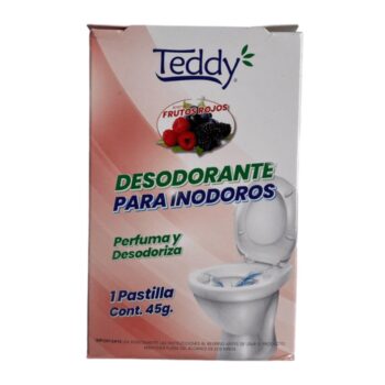DESODORANTE PARA INODOROS TEDDY FRUTOS ROJOS 45 GR.