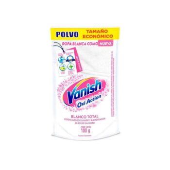 POTENCIADOR DE LAVADO EN POLVO VANISH ROPA BLANCA 100 GR.