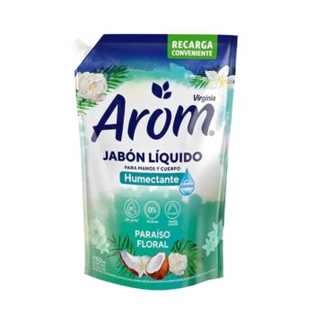JABÓN LIQUIDO AROM PARAISO FLORAL 750 ML.