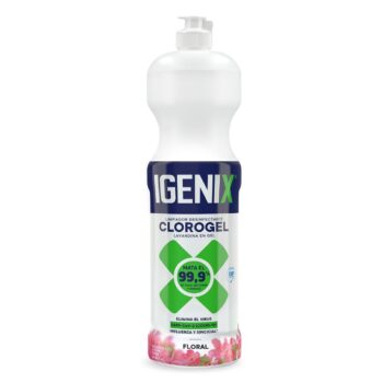 LIMPIADOR CLORO GEL IGENIX FLORAL 900 ML.