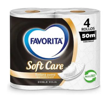 PAPEL HIGIÉNICO FAVORITA 50 METROS X 4 ROLLOS