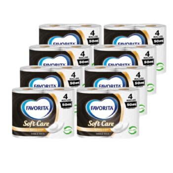 MANGA PAPEL HIGIÉNICO FAVORITA DOBLE HOJA 50 METROS X 32 ROLLOS