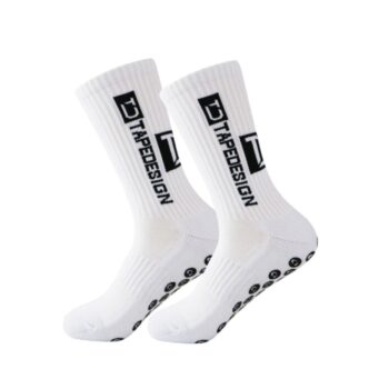 CALCETA DEPORTIVA ANTIDESLIZANTE TAPE DESIGN 38-43 BLANCO