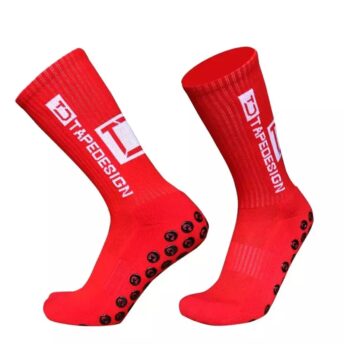CALCETA DEPORTIVA ANTIDESLIZANTE TAPE DESIGN 38-43 ROJO