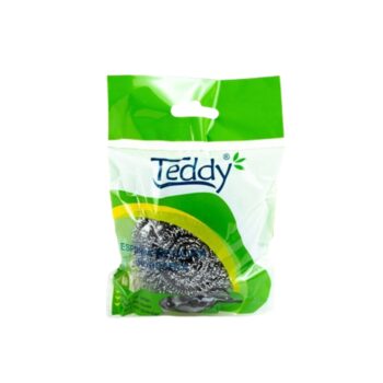 ESPONJA VIRUTILLA PLATEADA INOXIDABLE TEDDY 1 UNIDAD