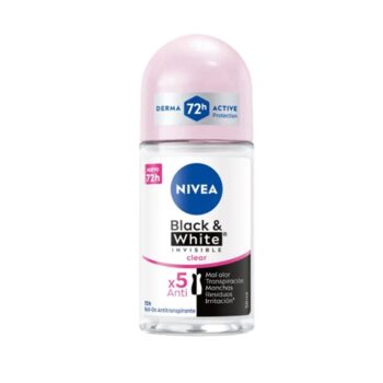ANTITRANSPIRANTE NIVEA ROLL ON BLACK & WHITE INVISIBLE CLEAR 50 ML.