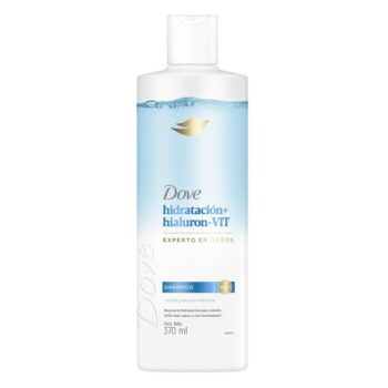 SHAMPOO DOVE HIDRATACIÓN + HIALURONICO VIT 370 ML.