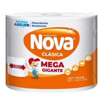 TOALLA DE PAPEL NOVA CLASICA MEGA GIGANTE 100 METROS
