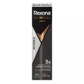 ANTITRANSPIRANTE SPRAY REXONA MEN CLINICAL INVISIBLE 150 ML.